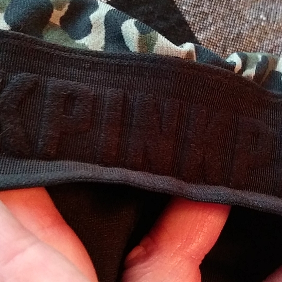 Pink Victoria's Secret Ultimate sports bra size Large cheetah print - Picture 2 of 5